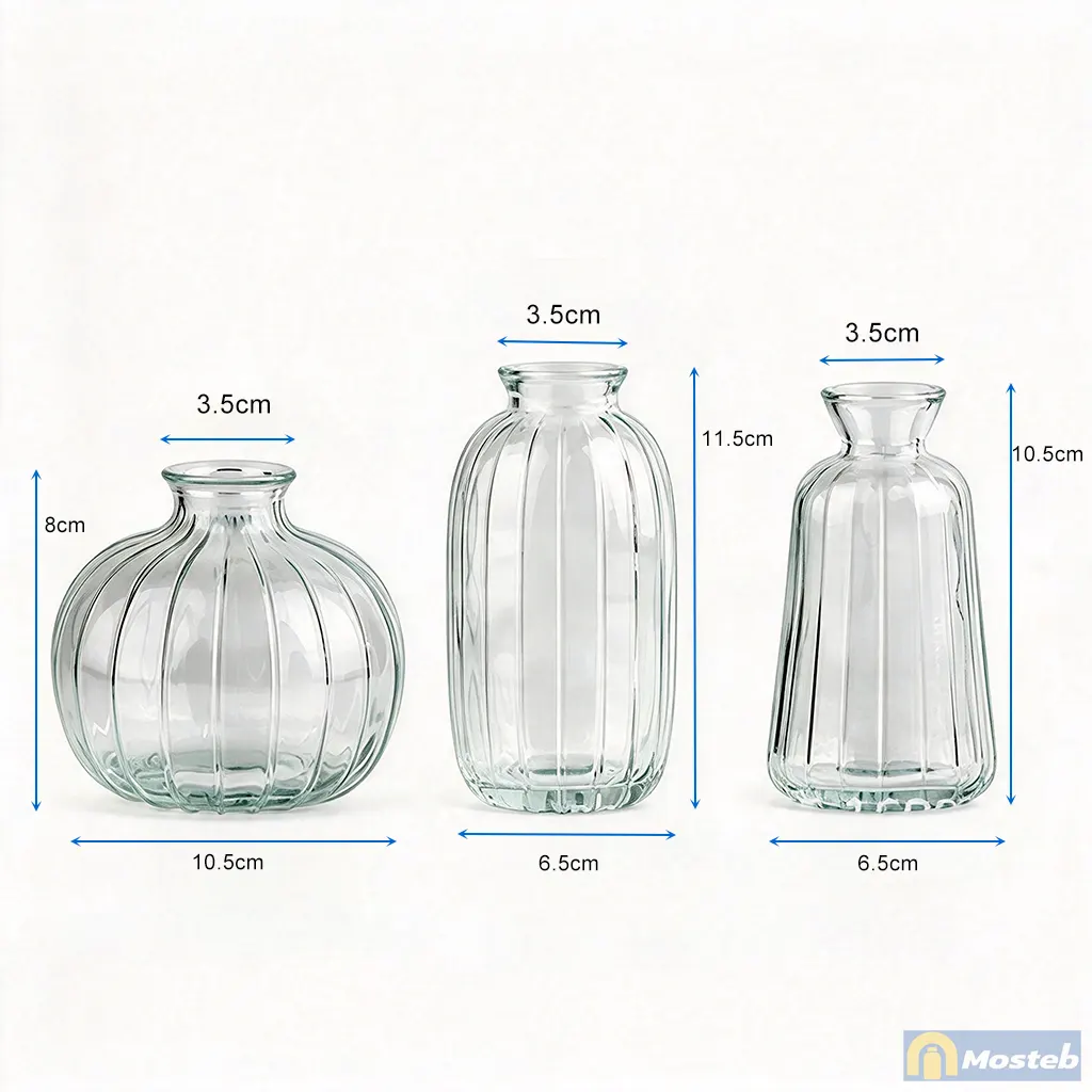 Small Glass Vases in Bulk