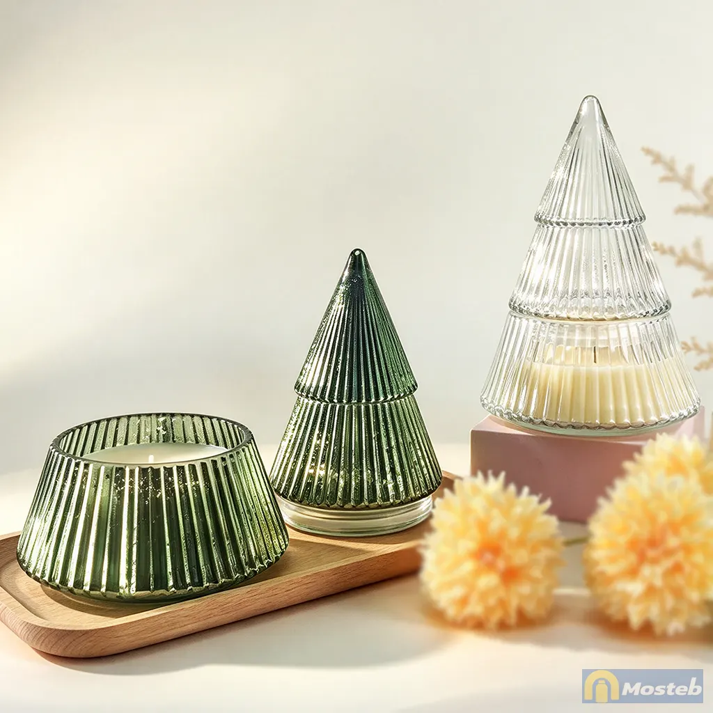 christmas candle containers