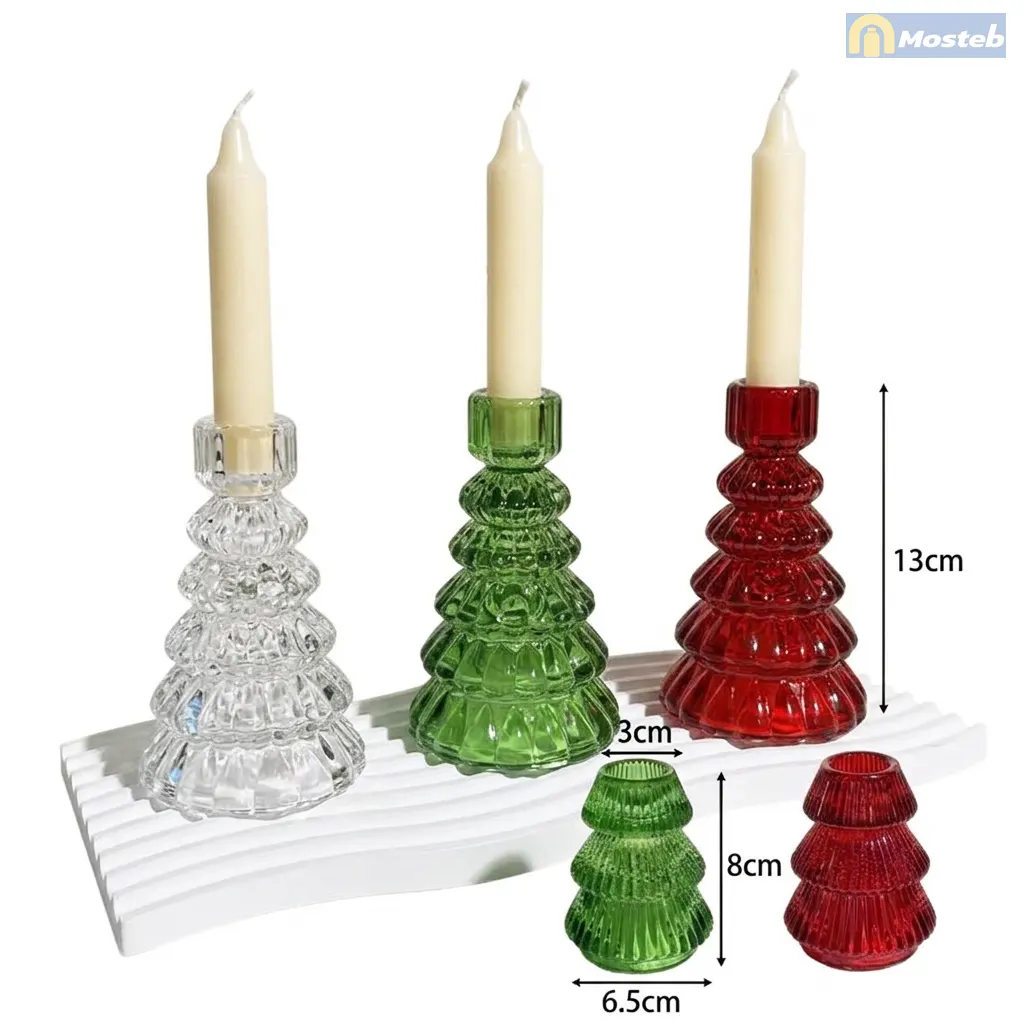 vintage christmas candle holders